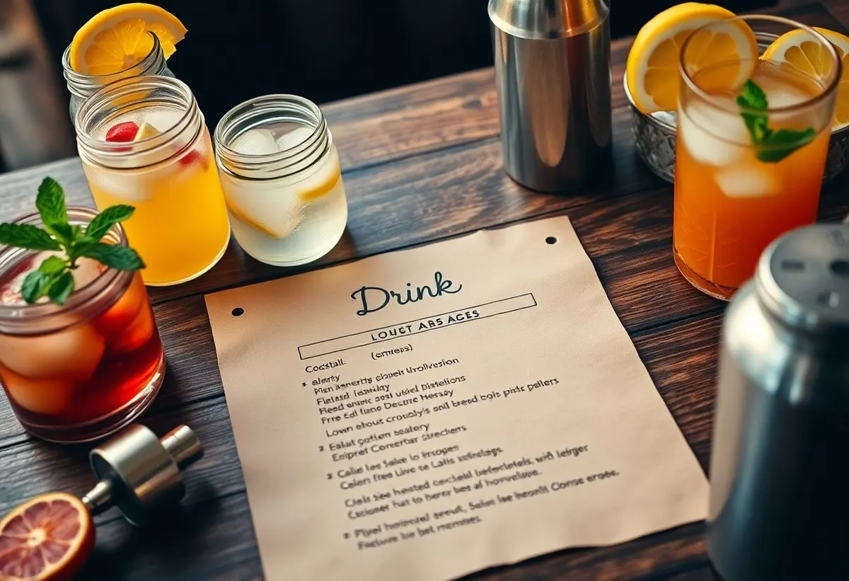 Comment créer une carte de boissons maison pour ses invités